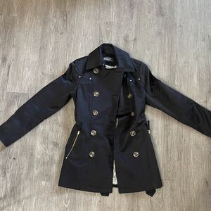 Wanko Mid Length Trench Coat Black Size